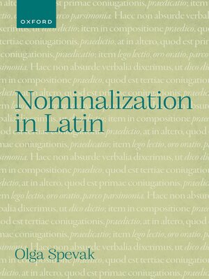 cover image of Nominalization in Latin